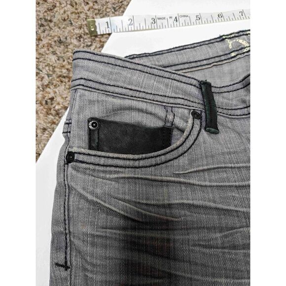 575 Los Angeles Straight Gray Designer Jeans 26 - Picture 7 of 16